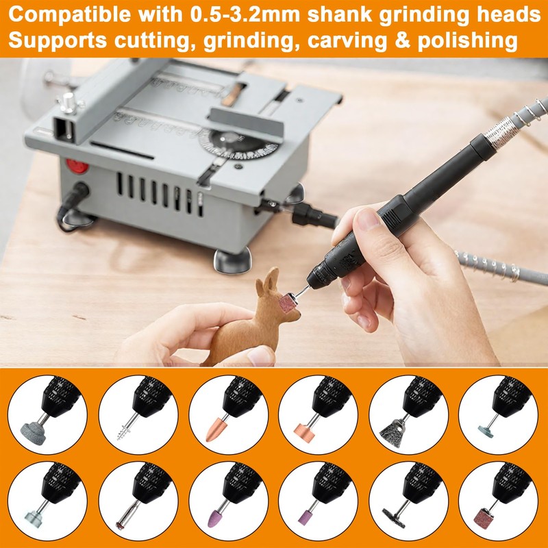 Portable Precision Table Saw by Sinpiode, 9000RPM High Speed Desktop