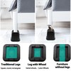 MYMULIKE Bed Risers 5 inch, Heavy Duty Bed Lifts Risers