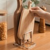 Stainless Steel Pot Lid and Cutting Board Rack for Kitchen