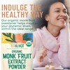 Organic Pure Monk Fruit Sweetener, No Erythritol 4oz, 100% Monk