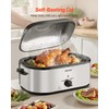 VEVOR Roaster Oven, 24QT Electric Turkey Roaster Oven, 150-450℉ Adjustable