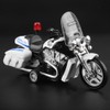 Children Mini Pull Back Toy Alloy Simulation Motorcycle Police Car