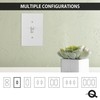 Questech Light Switch Cover, Single Toggle Wall Plate for Electrical