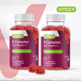Viteey Gomitas Complejo B Vitaminas C Ácido Fólico 120