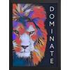 ROSE CLIO Lion Masculinity Quote Poster Print for Living Room,