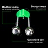 POHOVE 20pcs Fishing Rod Bells,Fishing Bells,Fish Ring Double Alarm Bells,Twin