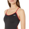 TYR Women's Standard Durafast Elite Trinityfit Swimsuit, Black/RED, 30