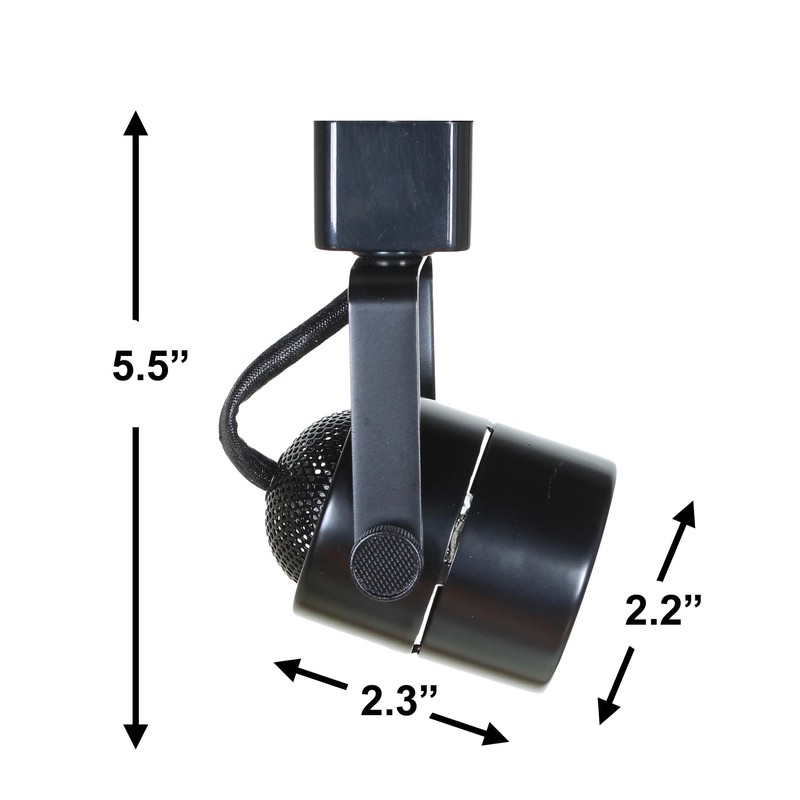 Direct-Lighting 50154 Black GU10 Line Voltage Track Lighting Head -