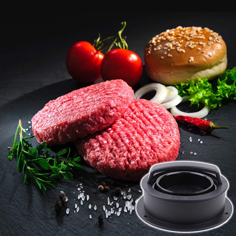 Burger Press, Hamburger Press Patty Maker With 100Pcs Hamburger Patty