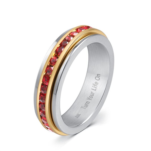 Muses Art Design Fidget Rings, Anxiety Rings, Spinner Rings, Band