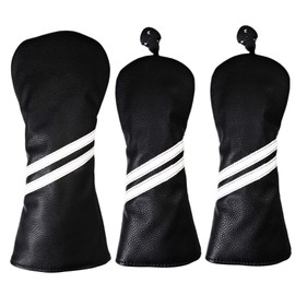 HELLO NRC Golf Head Set of 3 - 1 Driver (460cc) 2 Fairway Wood with Swivel License Plate Adjustable Number Fits All Golf Brands