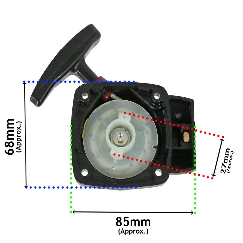 Spares2go Recoil Starter Pull Cord for 22CC 26CC 36CC 33CC