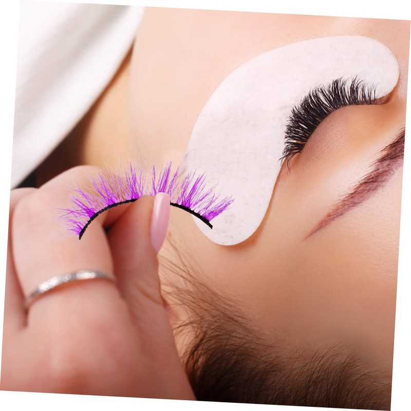 TOVINANNA 3pairs Multi-color Eyelashes Dense Makeup Extensions for for Festivals