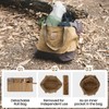 OneTigris Waxed Canvas Tool Tote Bag with Removable Tool Roll