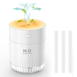 Hotbag Portable Small Humidifier For Bedroom With Night Light Cool Mist Indoor Mini Small Air Humidifiers For Plants Travel Room Car Desk Office Home Humificador With Usb 2 Spray Mode Super Quiet