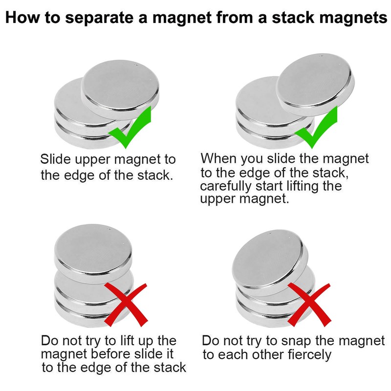 12 Pcs Neodymium Magnet 30x5mm Heavy Duty Strong Magnetism Round