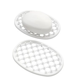 Jaboneras de Ducha (2 Unidades), de Silicona Antideslizante, con Orificios de Drenaje eficientes, Ideales para el nicho o Estante de la Ducha.