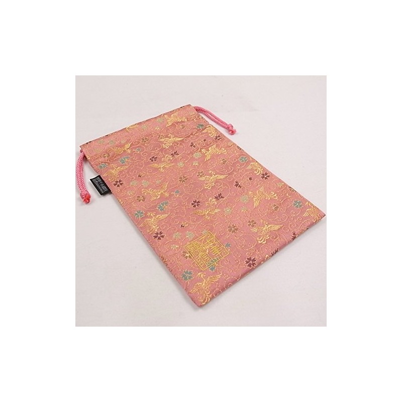 Thousands Thread 繍院 西陣織 Field Of Drawstring bag (Lined) Gold