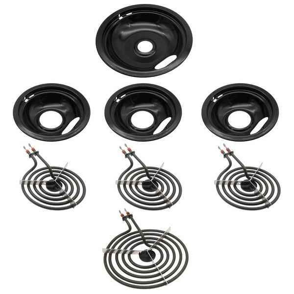 W10290350 W10290353 Drip Pans (3 Small 1 Large) and MP15YA