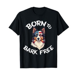 Funny Mini Aussie Vintage Miniature Shepherd American Flag T-Shirt