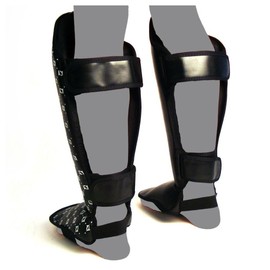 Fairtex Muay Thai Shin Guards - Black Large