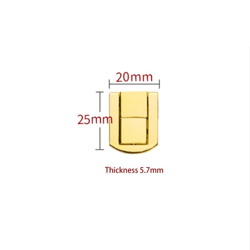 6pcs Toggle Catch Lock,Antique Vintage Lock, RETR Golden Hasp with
