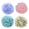 4 paquetes de esponjas de baño, 60 g/pcs esponja exfoliante