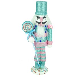 Christmas Concepts® 30cm (12") Glitter Foam Christmas Nutcracker Soldier Decoration Christmas Decorations (Turquoise)