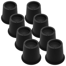 HANIHUA 8 Pack Bed Risers Furniture Risers 4 inch Heavy Duty, Bed Lifts Risers for Table, Couch, Desk, Chair Legs, Refrigerator, Bed Frame Risers Supports Up to 3,300 Lbs