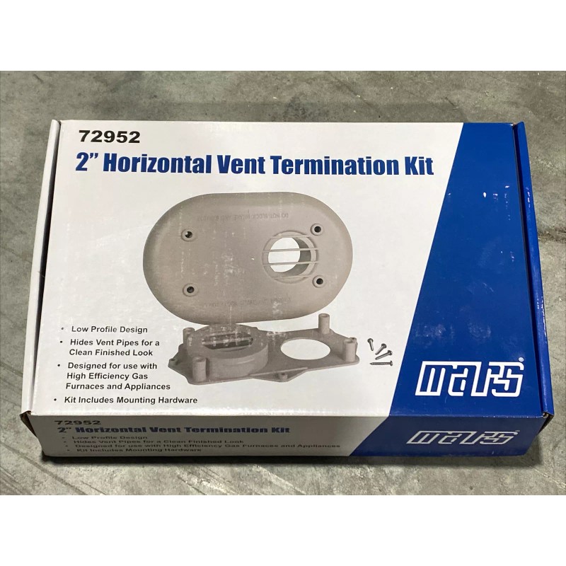 Mars 72952 Horizontal Vent Termination Kit 2” New