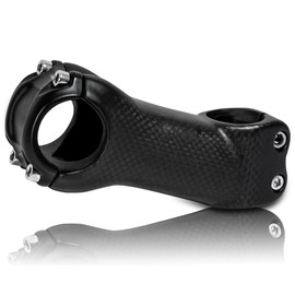 MTB Stem, Mountain Bike Stem 31.8mm, Carbon Stem 70mm 17 Degree Bike Stems, Shock Absorbing Bicycle Handlebar Stem, Lightweight Road Bike Stem for Downhill Gravel Fixie Hybrid Bike