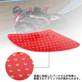 Bruce & Shark Tank Side Pad Protector Honda Triumph Kawasaki Yamaha Universal Left and Right Set Knee Grip Pad Tank Traction Pad Transparent