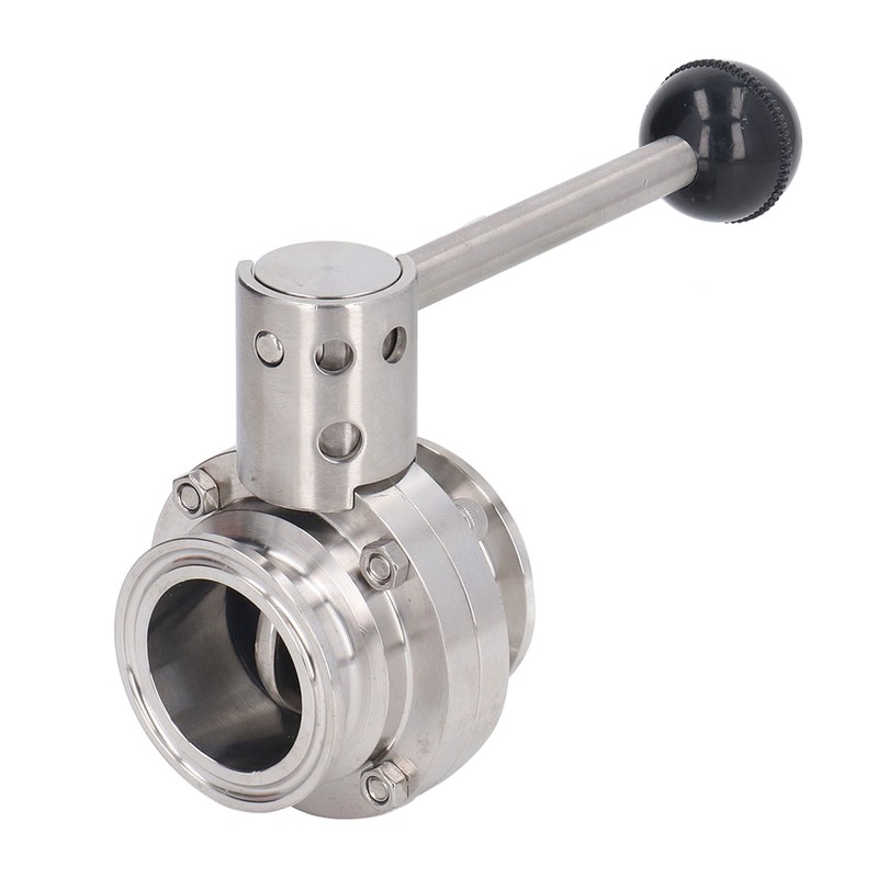 Sanitary Butterfly Clamp Valve with Silicone Washer Stainless Steel Clamp
