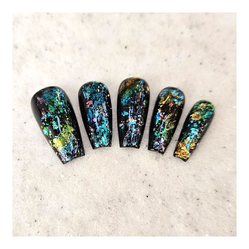 Galaxy handmade nail tips - Ballerina S / 갤럭시 수제네일팁