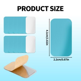 12pcs Under Cabinet Lights Magnetic Stickys, Adhesive Metal Magnetic Strips for Under Counter & Cabinet Lighting Universal Replacement Sticky Magnet Sheets Backing (Rectangle 1)