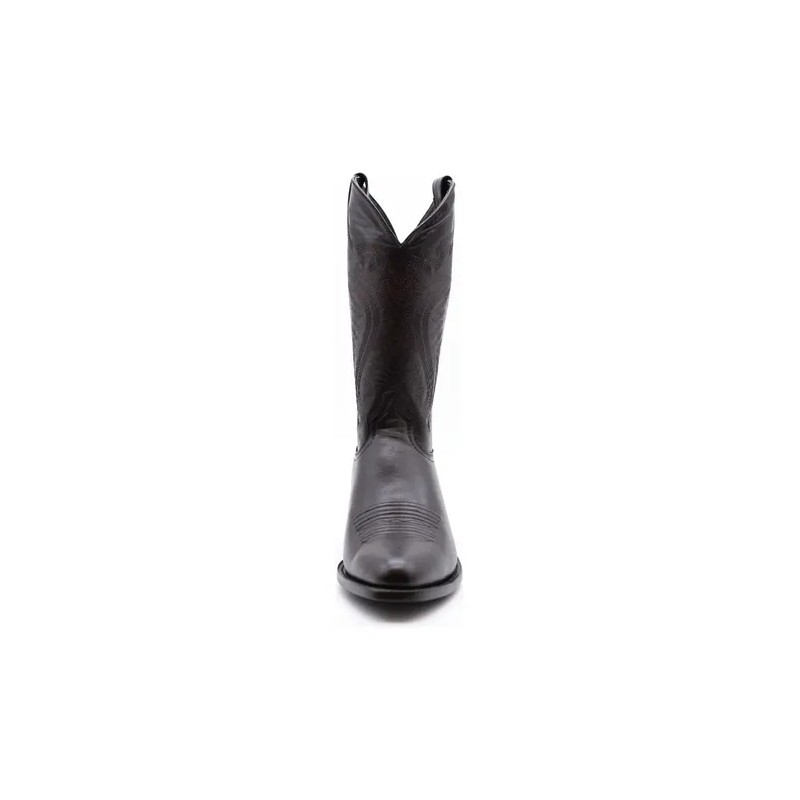 Bota Tacón Cubano Punta Oval Piel Venado 100 Original 200