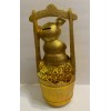 Feng Shui Ceramic Money pigs with Golden basket coin bank