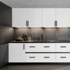 Coinkoly 10 Pcs Black Kitchen Furniture Handles Hole Distance 128mm