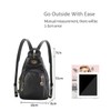 NICOLE&DORIS Fashion Women Backpack Small Leather Backpack Black Women Chest