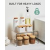 Syntus Clear Cabinet Organizer, Kitchen Shelf Organizers Set of 4