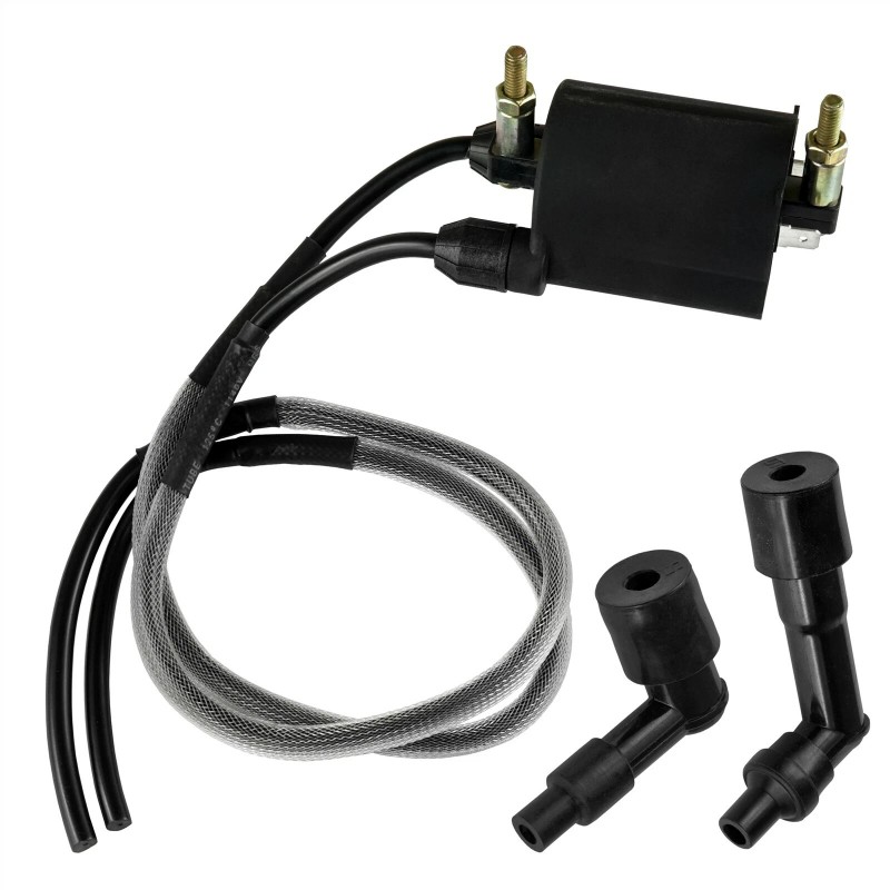 Caltric Ignition Coil w/ Spark Plug Caps 23" Wire for