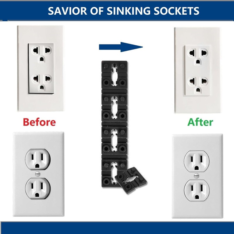 100pcs Outlet Spacers for Electrical Box, Electrical Outlet Spacers Shims