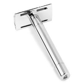 Störtebekker® Premium Safety Razor 'Solingen' Polished Stainless Steel - Includes Shaving Guide [+ 10 Störtebekker Blades] - Gift Idea - Premium Quality Stainless Steel Wet Razor Set - Made in Germany