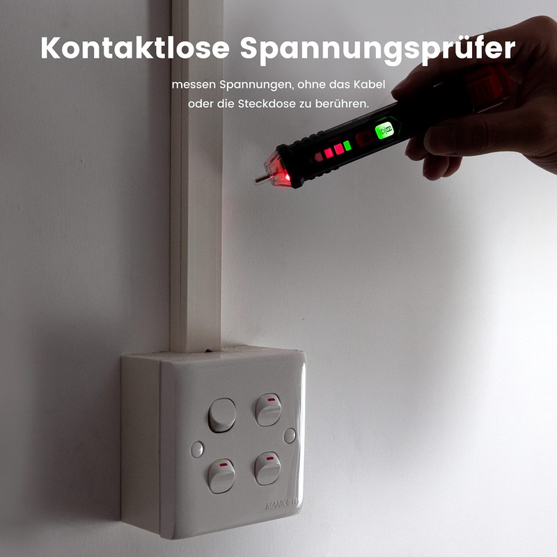 KAIWEETS Non-Contact Voltage Tester, Voltage Tester with Adjustable Sensitivity (12~1000V/48~1000V),