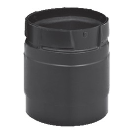 M&G DuraVent PelletVent Pro 3" Pellet Chimney Pipe Harman Stove Adapter, Black, 3PVP-ADHB