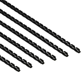 Yunsailing 150 Pack Plastic Binding Combs Plastic Binder Comb Ring 19 Ring Binding Spines Letter Size Spiral coils for Notebook Calendar(1/4 in,Black)