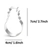 WJSYSHOP Mini Christmas Snowman Cookie Cutter Stainless Steel