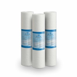 Bellerofonte Sediment Filter 10 Inch 25 Micron in Polypropylene Removes Sand, Rust Particles and Floating Contaminants up to 25 Microns 3 Pieces