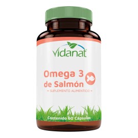 Omega 3 De Salmon 60 Cápsulas Vidanat Sabor Sin sabor