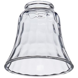 Westinghouse 8127700 Lighting 4-3/4 in. Beveled Clear Bell Lamp Shade with 2-1/4 in. Fitter and 5-1/8 in. Width